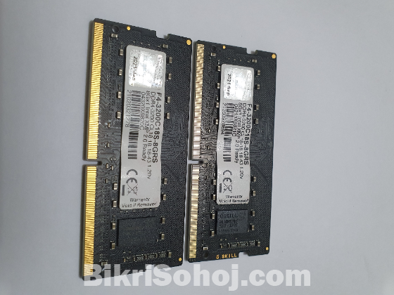 G.Skill DDR4 8+8=16GB 3200Mhz Super condition